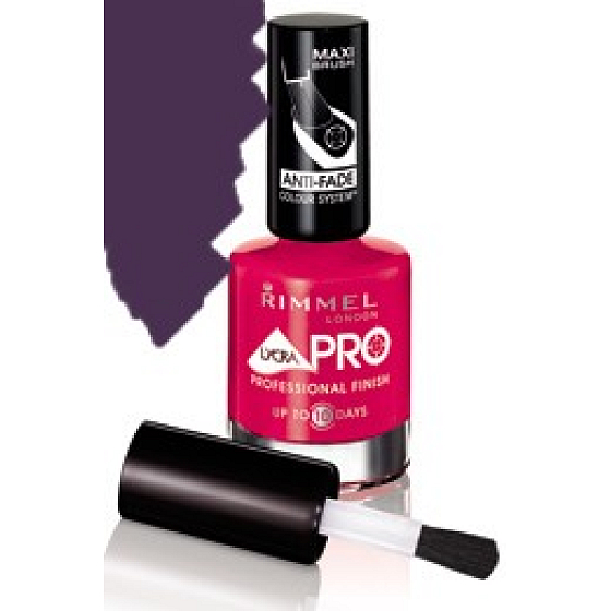 Rimmel London Lycra Pro nail polish 406 Purple Addict long-lasting 12 ml