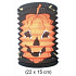 Lantern cylinder black with pumpkin, 15cm 22 x 15 cm