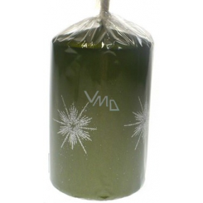 Lima Stars candle light green cylinder 60 x 90 mm 1 piece