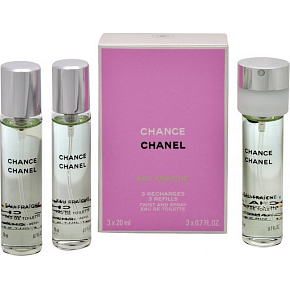 Chanel Chance Eau Fraiche toilet water set for women 3 x 20 ml