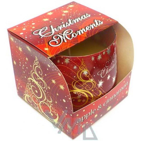 Candles Christmas Moments Apple & Cinnamon scented candle in glass 100 g