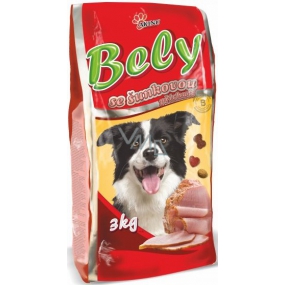 Akina Bely with ham flavor complete dog food 3 kg
