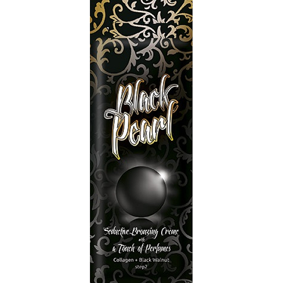 Soleo Black Pearl highly hydrating bronzer with collagen scent similar to Armani Code perfume 15 ml for solarium