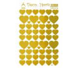 Arch Holographic decorative stickers of golden hearts