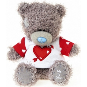 Me to You Teddy bear in a T-shirt with a pierced heart 11 cm