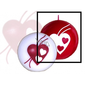Lima Heart candle red ball 80 mm 1 piece
