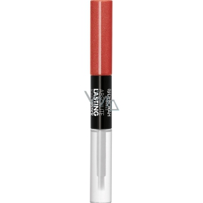 Deborah Milano Absolute Lasting Liquid Lipstick 2 in 1 lipstick and lip gloss 12 Pearly Orange 2 x 4 ml