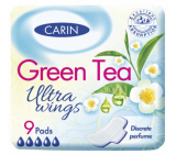 Carin Ultra Wings Green Tea sanitary towels 9 pieces