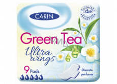 Carin Ultra Wings Green Tea sanitary towels 9 pieces