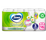 Zewa Deluxe Aqua Tube Camomile Comfort perfumed toilet paper 3 ply 150 pieces 16 pieces, roll that can be rinsed