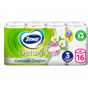 Zewa Deluxe Aqua Tube Camomile Comfort perfumed toilet paper 3 ply 150 pieces 16 pieces, roll that can be rinsed