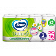 Zewa Deluxe Aqua Tube Camomile Comfort perfumed toilet paper 3 ply 150 pieces 16 pieces, roll that can be rinsed