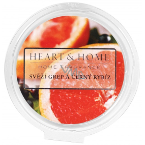Heart & Home Fresh Grapefruit and Blackcurrant Soy Natural Scented Wax 27 g
