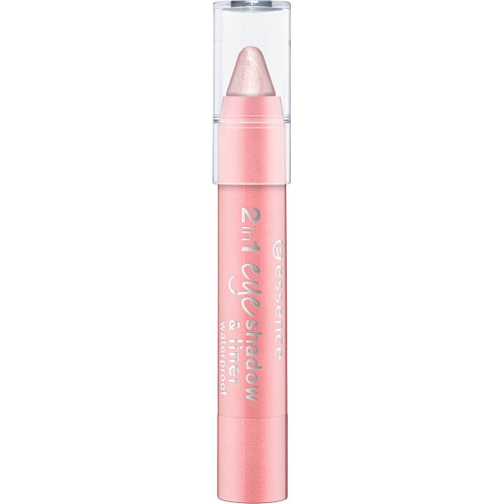 Essence 2in1 Eyeshadow & Liner waterproof eye shadows and lines 07 Rosy Happiness 3.5 g