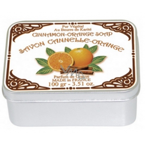 Le Blanc Cinnamon Orange - Cinnamon and orange natural solid soap in a box of 100 g