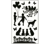 Stickers for switch silhouette in the park no.4 24 x 15 cm