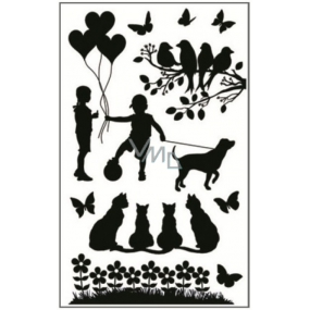 Stickers for switch silhouette in the park no.4 24 x 15 cm