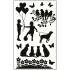 Stickers for switch silhouette in the park no.4 24 x 15 cm