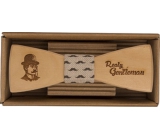 Bohemia Gifts Gentleman wooden bow 12.5 cm