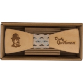 Bohemia Gifts Gentleman wooden bow 12.5 cm