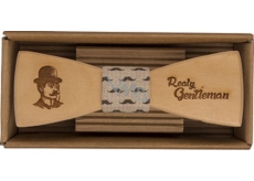 Bohemia Gifts Gentleman wooden bow 12.5 cm