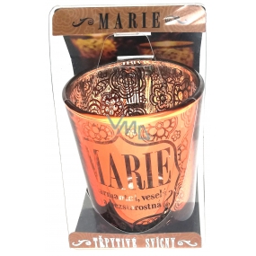 Albi Shimmering candlestick made of glass for tea candle MARIE, 7 cm