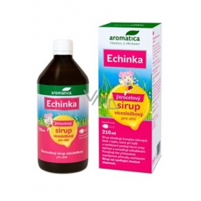 Aromatica Plantain syrup Echinka for children strengthens upper respiratory tract and facilitates coughing 210 ml