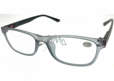 Berkeley Reading glasses +1.0 plastic gray, black sides 1 piece MC2184