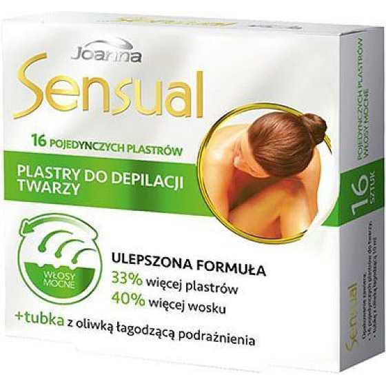 Joanna Sensual Depilatory face tapes for thick hair 16 pieces