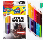 Colorino Crayons triangular Star Wars double-sided 24 colors
