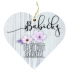 Bohemia Gifts Wooden decorative heart with print Grandma 12 cm