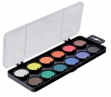 Koh-i-Noor School water colours, black ground 30 mm 12 colours