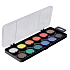 Koh-i-Noor School water colours, black ground 30 mm 12 colours