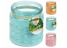 New garden Citronella candle in glass 115 x 120 mm 1 piece mix of colours