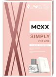 Mexx Simply for Her eau de toilette 20 ml + eau de toilette soap 75 g, gift set for women