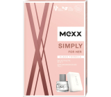 Mexx Simply for Her eau de toilette 20 ml + eau de toilette soap 75 g, gift set for women