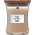 WoodWick Cashmere scented candle with wooden wick and lid glass medium 275 g