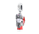 Sterling silver 925 Beijing Opera House, travel bracelet pendant