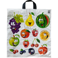 Press Plastic Bag 44 x 50 cm Cheerful Fruits 1 piece