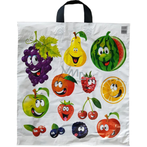 Press Plastic Bag 44 x 50 cm Cheerful Fruits 1 piece