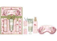 Baylis & Harding Rose, Poppy and Vanilla body lotion 130 ml + bath salt 150 g + pillow spray 100 ml + eye mask, cosmetic set for women