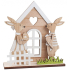 House with bunnies to build 22 cm