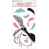 Wall sticker lady with glitters 47 x 24 cm
