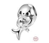 Charm Sterling silver 925 Seal with baby - mother's love, bead on bracelet animal