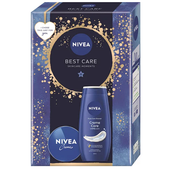 Nivea Best Care Creme Care nourishing shower gel 250 ml + Nivea Creme basic care cream 75 ml, cosmetic set