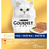 Purina Gourmet Gold for Cats, Tuna, Liver, Turkey, Beef Pâté, 8x85 g