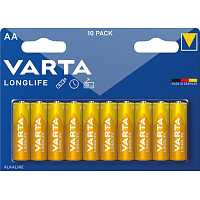 Varta Longlife AA Alkaline Batteries, 10 pcs