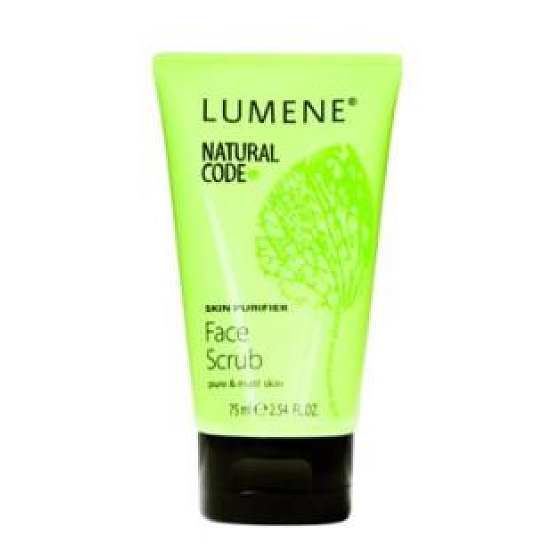Lumene Natural Code Face Scrub Face peeling cleans clogged pores 75 ml