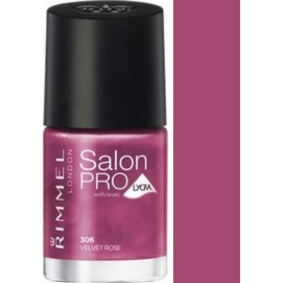 Rimmel London Salon Pro Lycra Nail Polish 306 Velvet Rose 12 ml