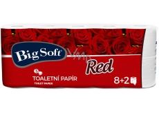 Big Soft Red toilet paper white 3 ply 10 pieces